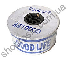 Капельная лента 8 mil/20 см, водовылив 1,38 л/ч, эмиттерная, 2500 м. "Good Life"(Корея)