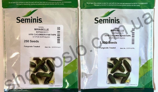 Семена огурца Мирабелл F1, ультраранний гибрид, партенокарпический, "Seminis" (Голландия), 1 000 шт (Акция)