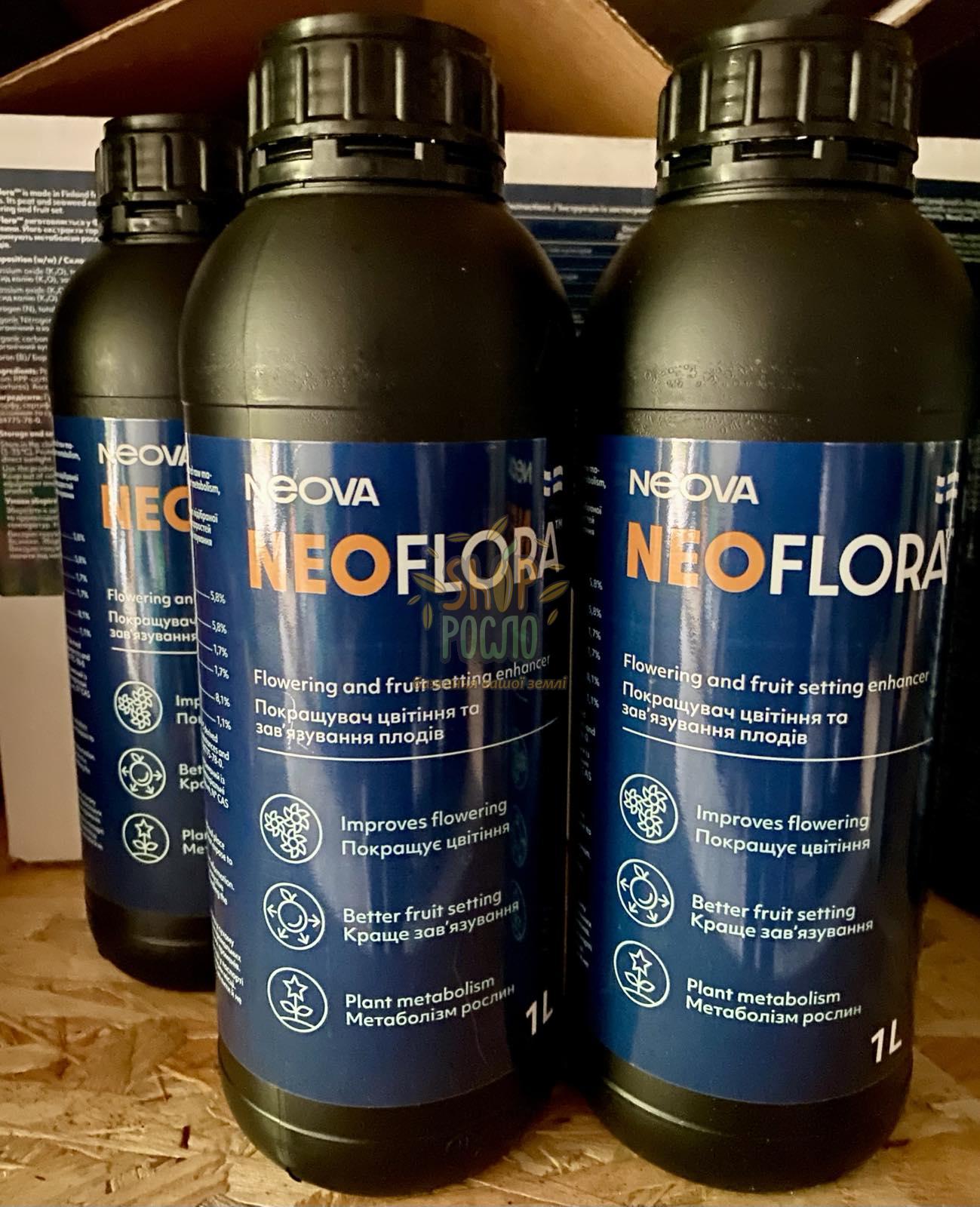 НеоФлора (NeoFlora), стимулятор цветения, NEOVA (Финляндия), 1 л