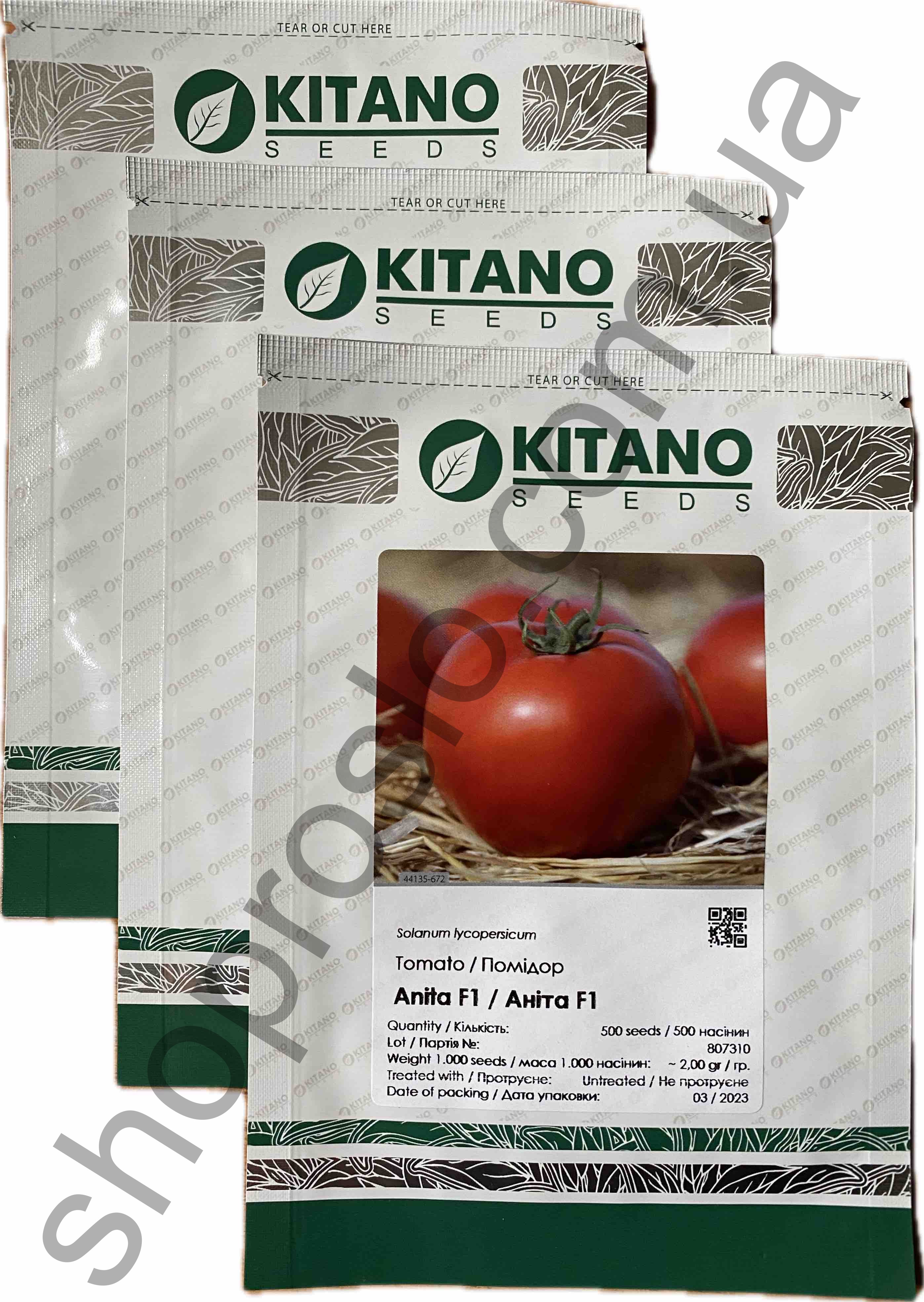 Семена томата Анита F1, детерминатный, среднеспелый гибрид, "Kitano Seeds" (Япония), 500 шт
