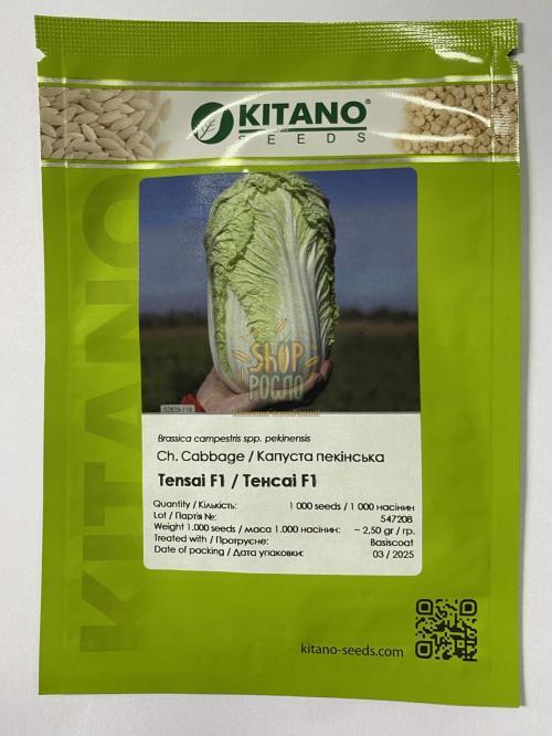 Насіння капусти пекінської Тенсай F1, ранній гібрид, "Kitano Seeds" (Японія), 1 000 шт