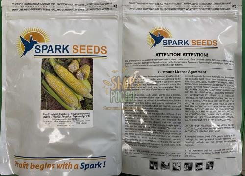 Кукуруза Акведук F1 (ESB72F1), ранний гибрид, суперсладкий, Spark Seeds (США), 2 500 шт