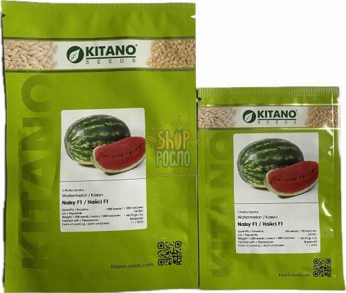 Насіння кавуна Найсі F1,середньоранній гібрид,Kitano Seeds (Японія), 100 шт