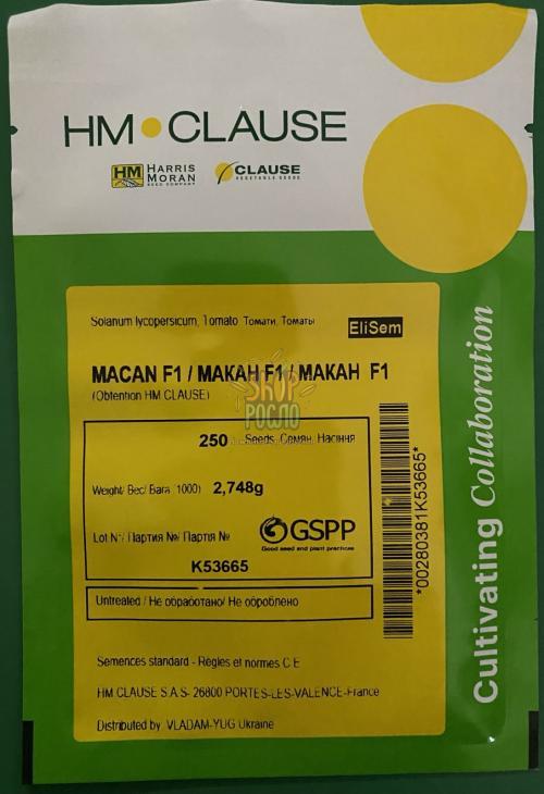 Насіння томату Макан (44235) F1, полудетермінантний ранній гібрид, рожевий, "Clause"  (Франція), 1 000 шт