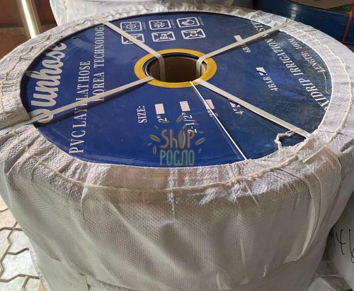 Шланг Лейфлет Sun Hose (Корея), 4"х 6 бар, синий, 100 м