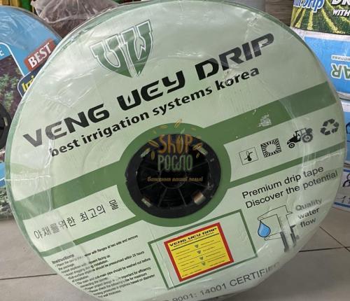 Капельная лента 6 mil/30 см, водовылив 1,1 л/ч,эмит/3000 м."Grain Drip /Veng Wey" (Корея)