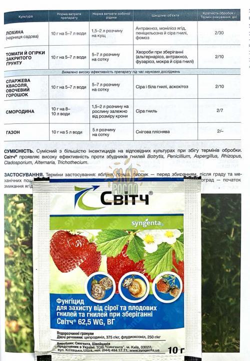 Фунгіцид Світч, "Syngenta" (Швейцарія), 100 г