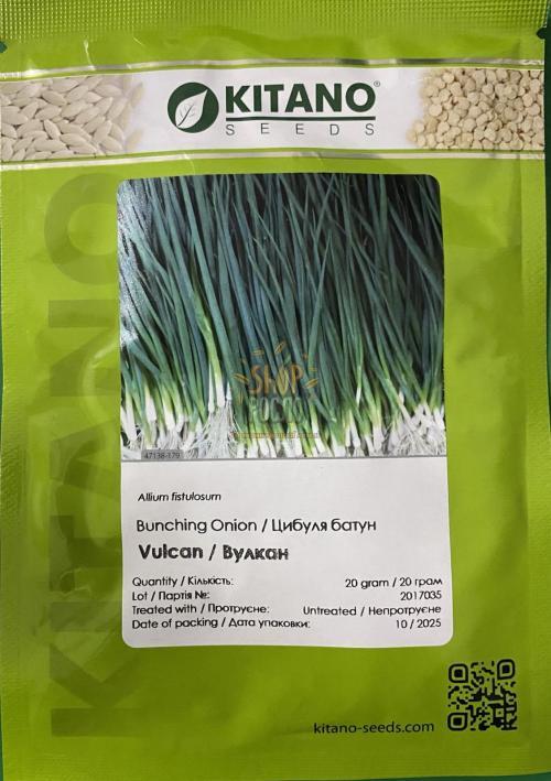Насіння цибулі на перо Вулкан, "Kitano Seeds" (Японія), 20 г
