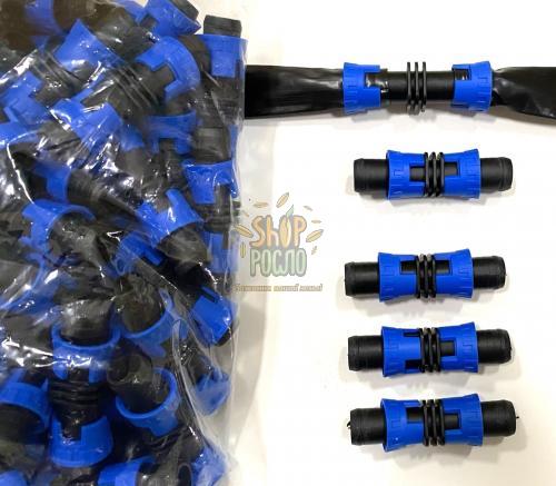 Соединение ремонтное для ленты с кольцами,синий, Andar (Корея)