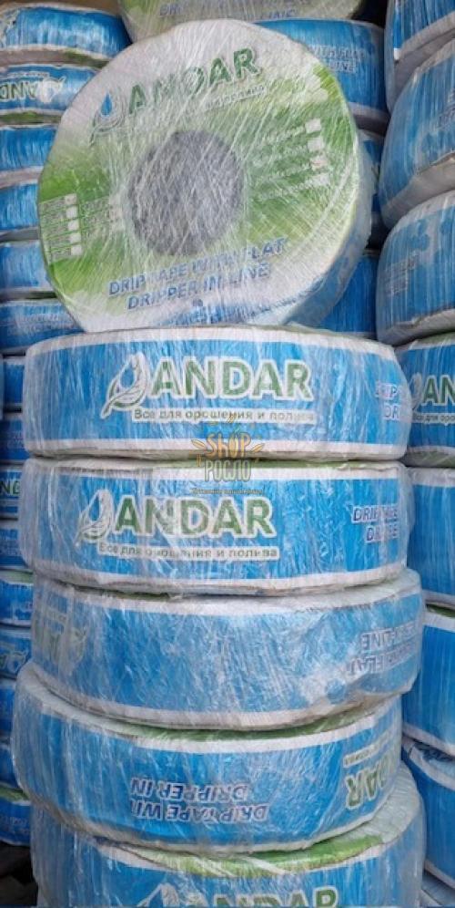 Капельная лента   8 mil/20 см, водовылив 1,38 л/ч, эмиттерная, 500 м. "Andar" (Корея)