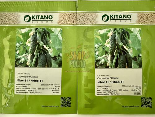 Насіння огірка Ніборі (KS 90) F1, ранній партенокапічний гібрид, "Kitano Seeds" (Японія), 500 шт