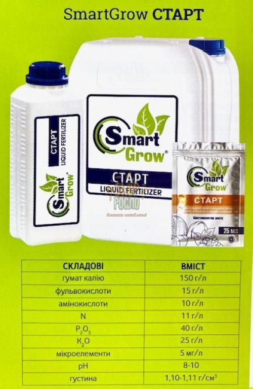 Смарт Гроу Старт, органо-мінеральне добриво, Agro Optima, 25 мл