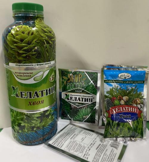 Хелатин Хвоя, комплексне добриво, ТОВ "Кіссон"  (Україна), 30 мл
