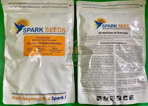 Насіння гороху Кінгсайз, надранній сорт, "Spark Seeds" (США), 2 500 шт