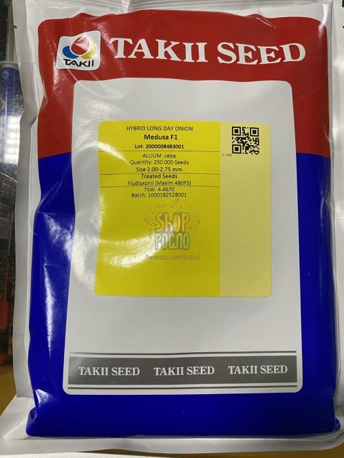 Насіння цибулі ріпчастої Медуза F1, ранній гібрид, "Takii Seeds" (Японія), 25 000 шт (Фас.)