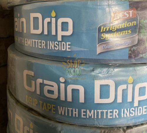 Капельная лента Grain Drip (Корея) 8 mil/20 см, водовылив 1,38 л/ч, эмиттерная, 500 м