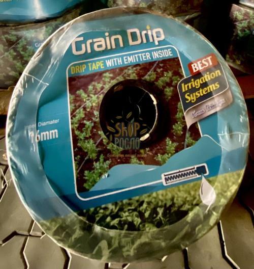 Капельная лента 6 mil/20 см, водовылив 1,6 л/ч,эмиттерная, 3000 м.NEW "Grain Drip" (Корея)