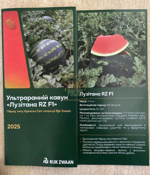 Семена арбуза Лузитана F1, ультраранний гибрид, Rijk Zwaan (Голландия), 100 шт