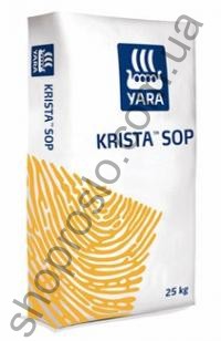 Сульфат Калія, Krista SOP, мінеральне добриво, "Yara" (Норвегія), 25 кг