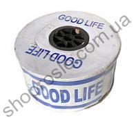 Капельная лента 8 mil/20 см, водовылив 1,6 л/ч, эмиттерная, 3000 м. "Good Life"(Корея)