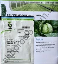Семена капусты белокочанной Тиара F1, ранний гибрид,   "Bejo" (Голландия), 2 500 шт Акция