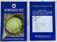 Семена капусты белокочанной Алина F1, ультраранний гибрид, "NongWoo Bio" (Корея), 2 500 шт
