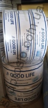 Капельная лента 7 mil/10 см, водовылив 1,1 л/ч, щелевая, 500 м. "Good Life"(Корея)